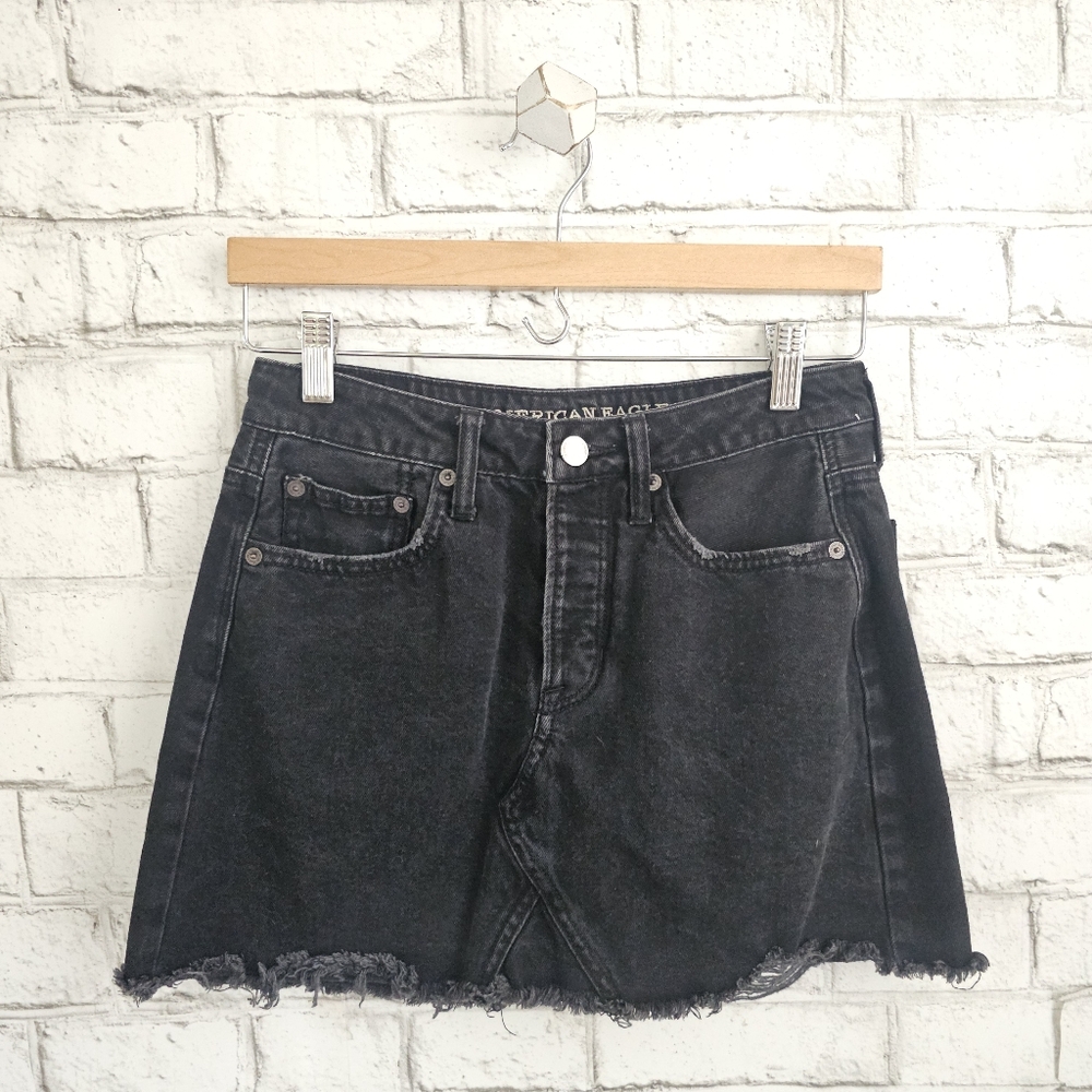 ☆ AEO Black Mini Jean Skirt, 2 ☆